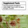 STROPHANTUS GRATUS 6mg label back